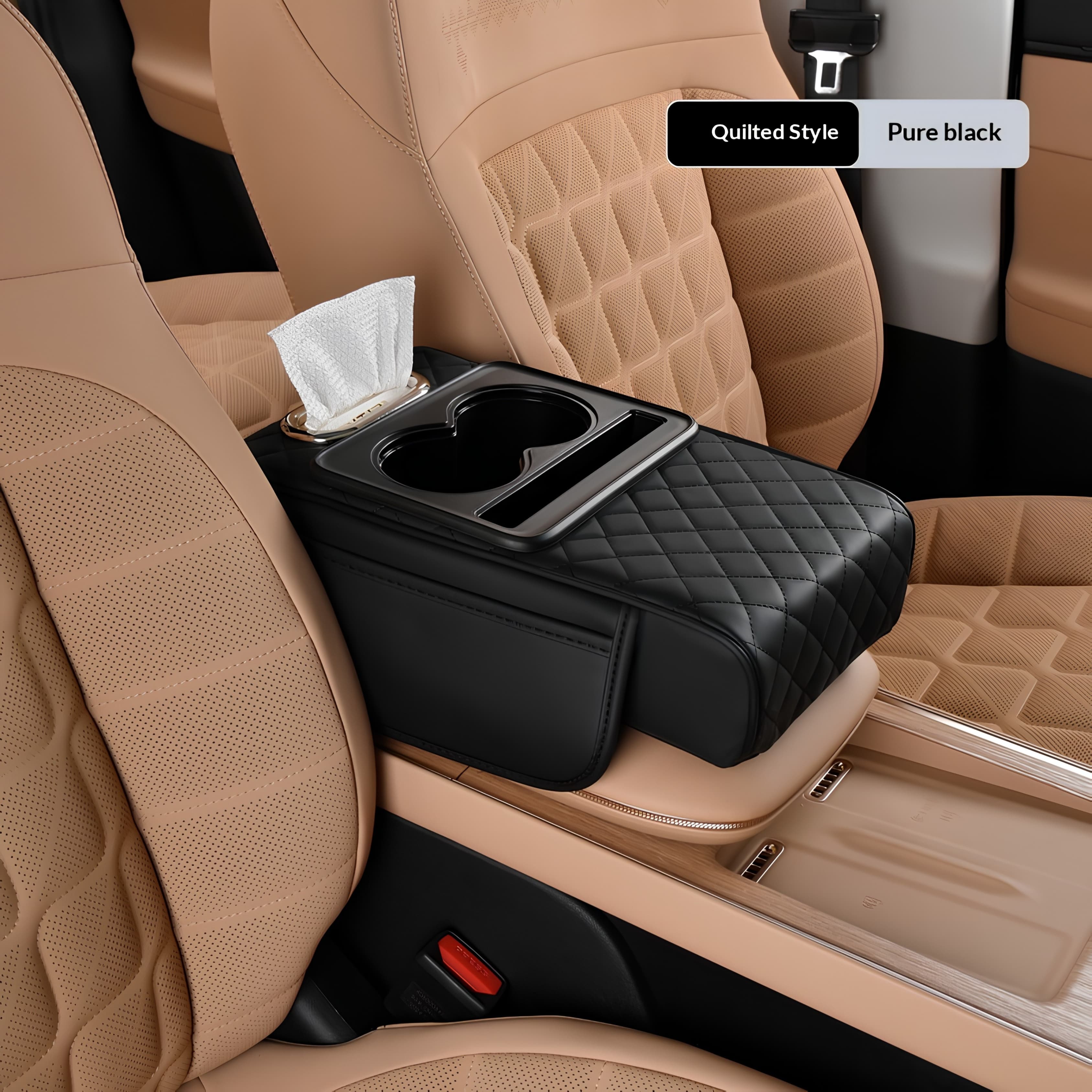 Car caddy: The 4-in-1 Armrest Booster & Organiser