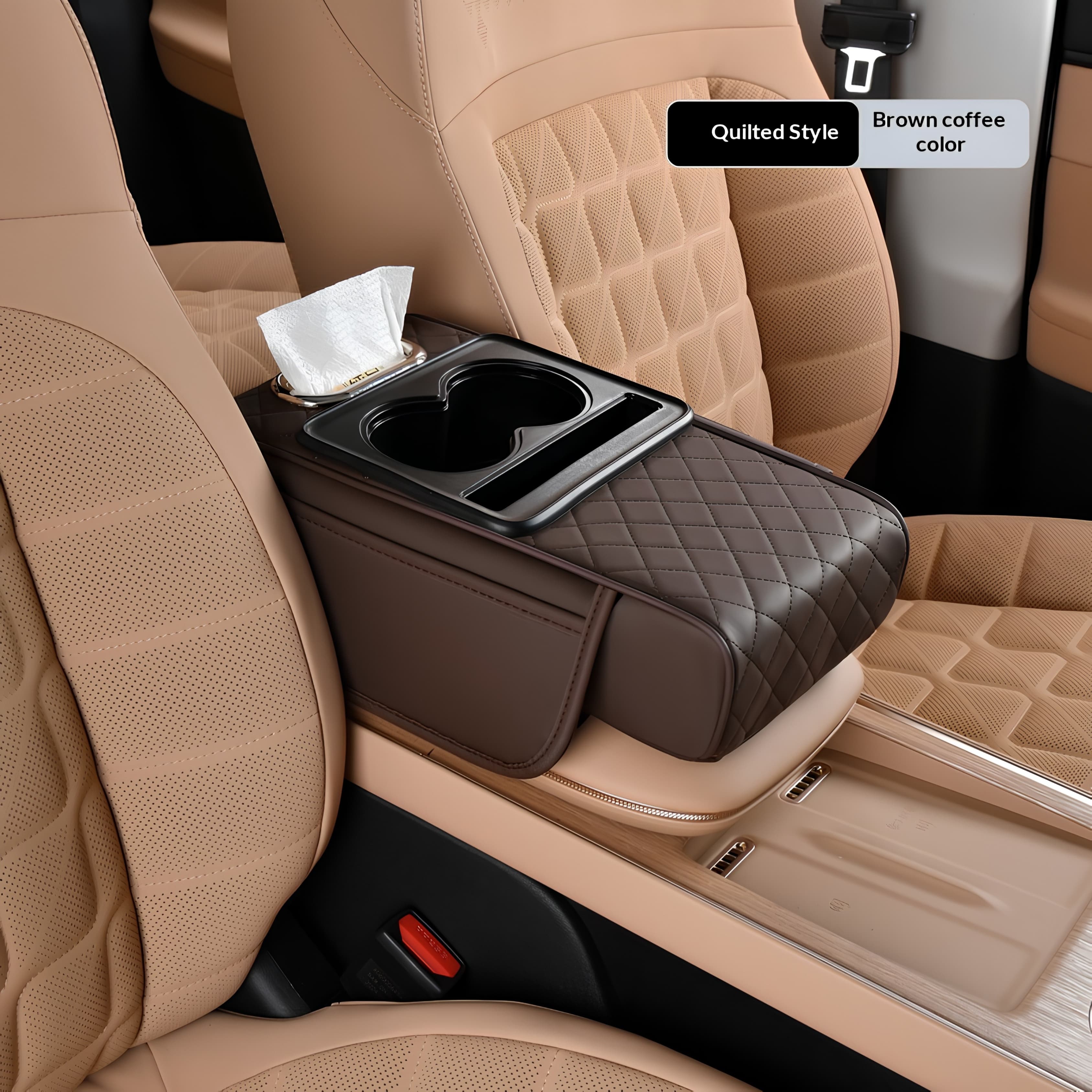 Car caddy: The 4-in-1 Armrest Booster & Organiser