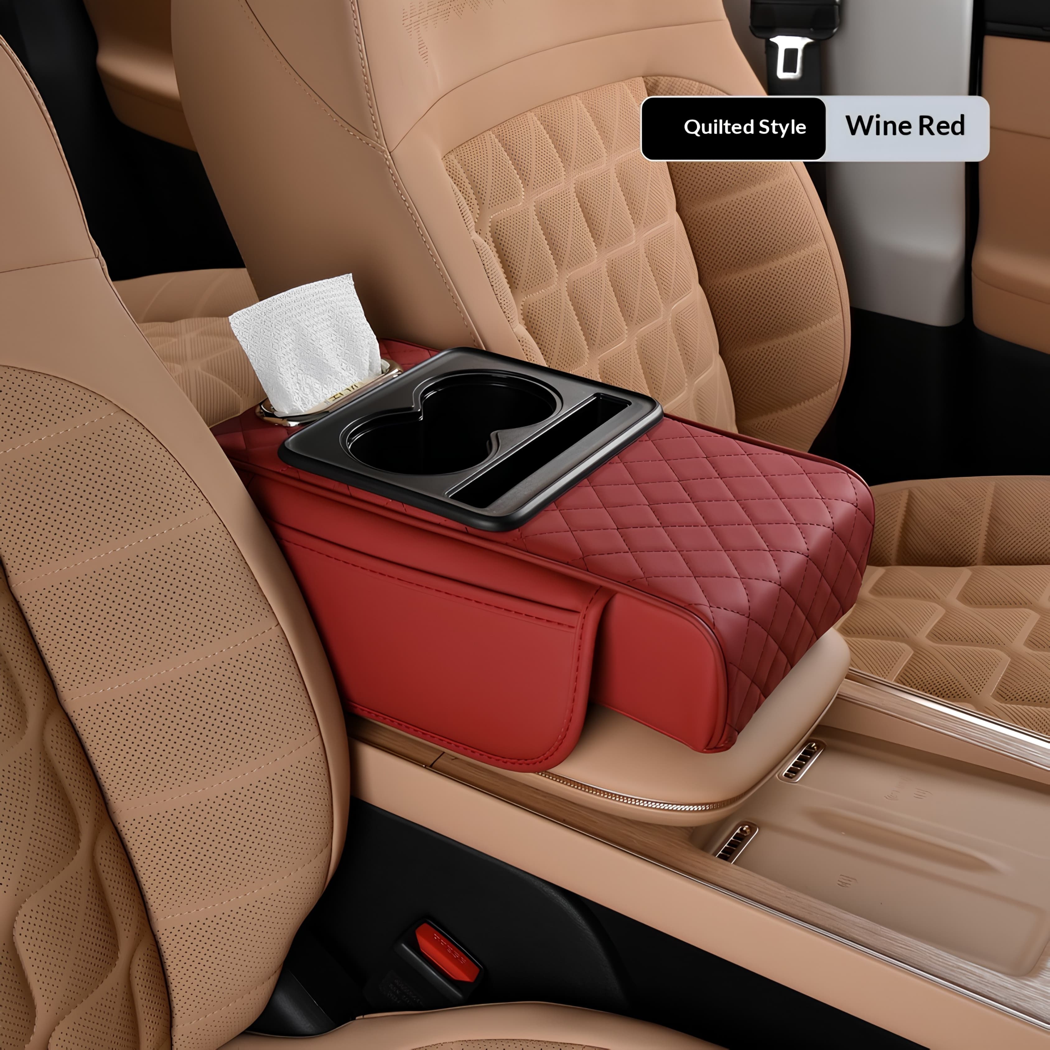 Car caddy: The 4-in-1 Armrest Booster & Organiser