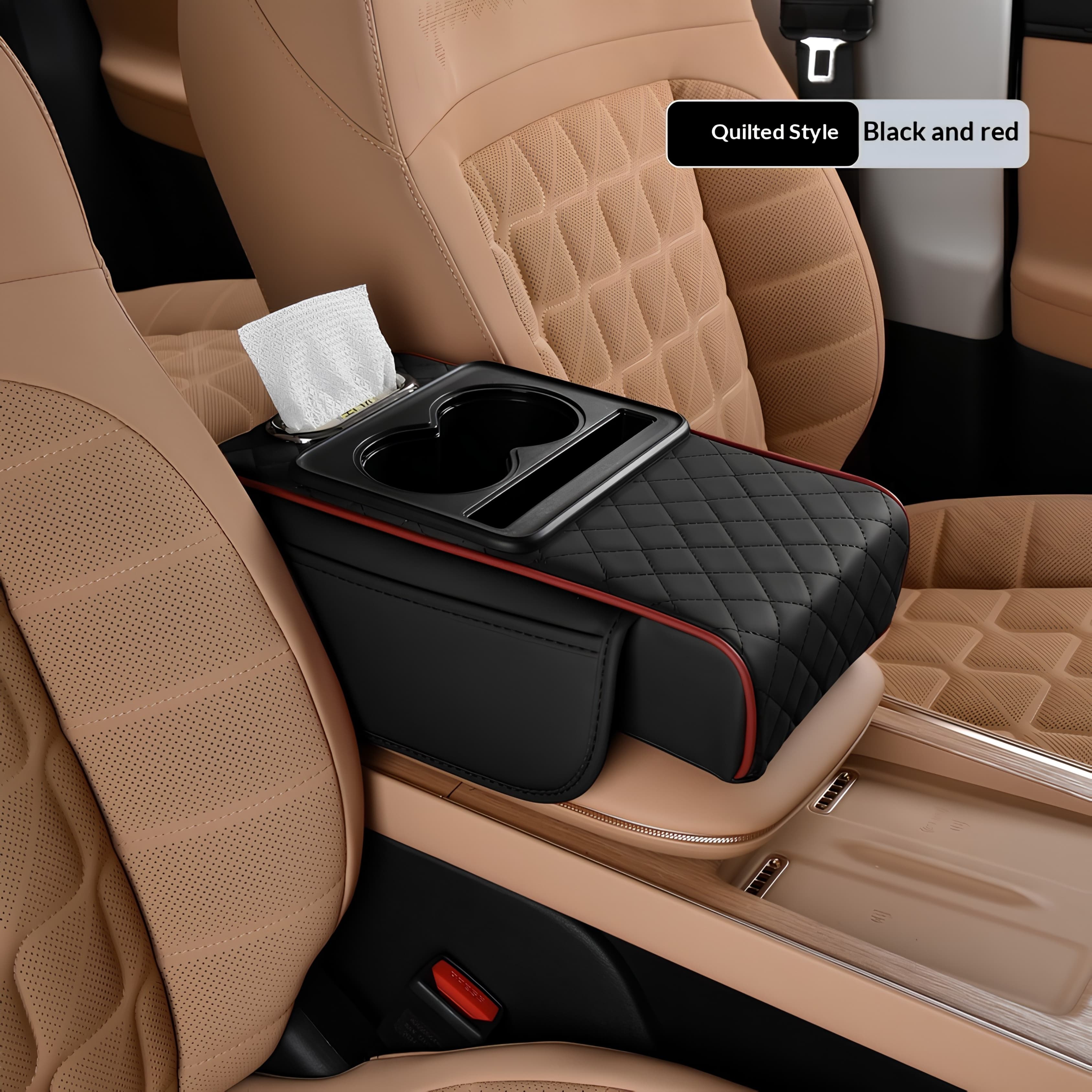 Car caddy: The 4-in-1 Armrest Booster & Organiser