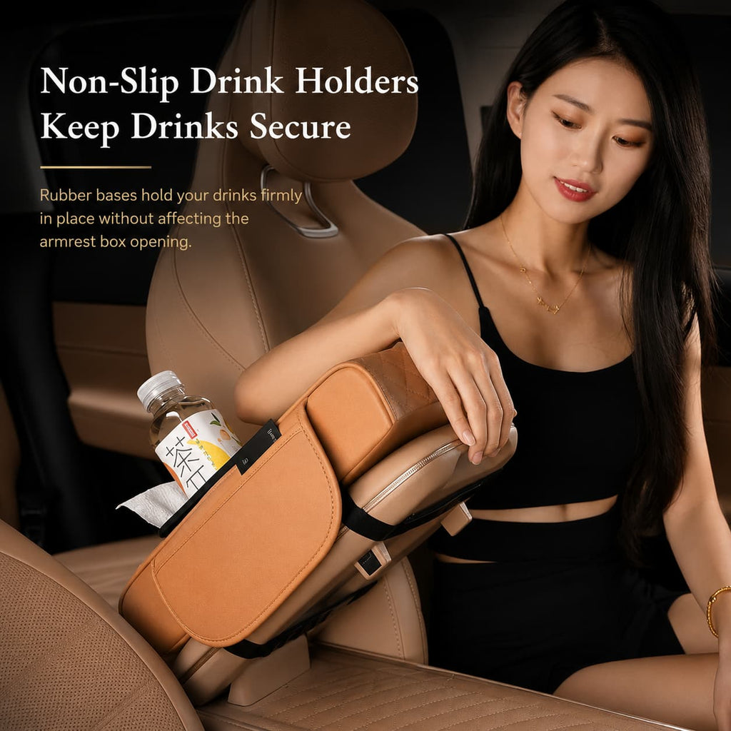 Car caddy: The 4-in-1 Armrest Booster & Organiser